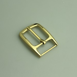Hebilla de pasador de moda de oro brillante, accesorios de metal para el cinturón